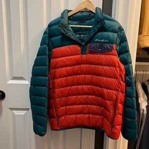 Men’s Eddie Bauer pullover winter coat SZ M